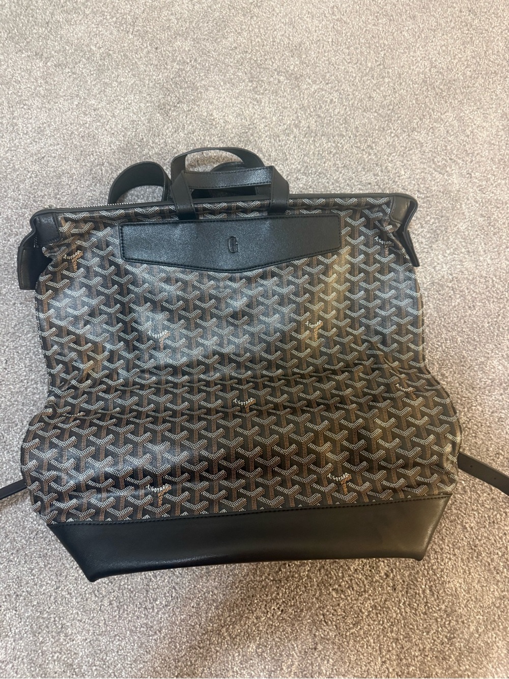Black Goyard Backpack